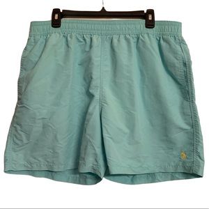 Polo Ralph Lauren Hawaiian Swim Trunks Aqua